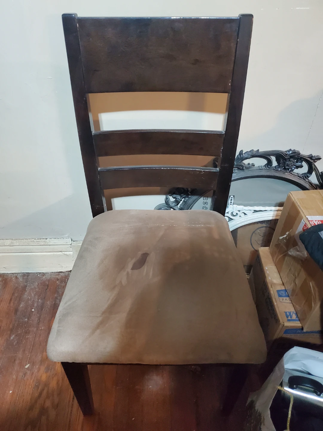 Wooden Dining Chairs with Upholstered Seats - photo 4