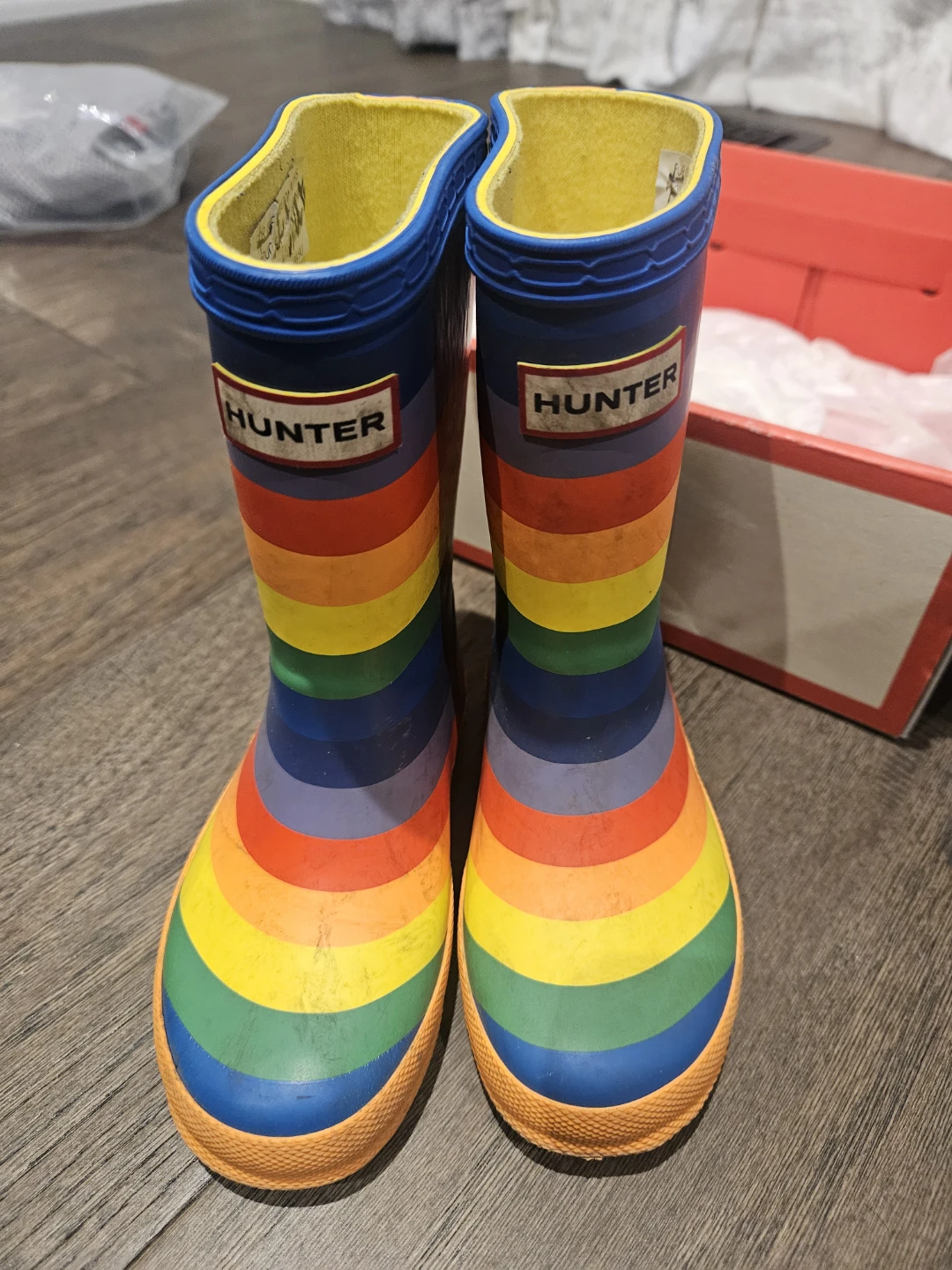 Hunter Little Kids Original First Classic Rainbow Print Boots - photo 4