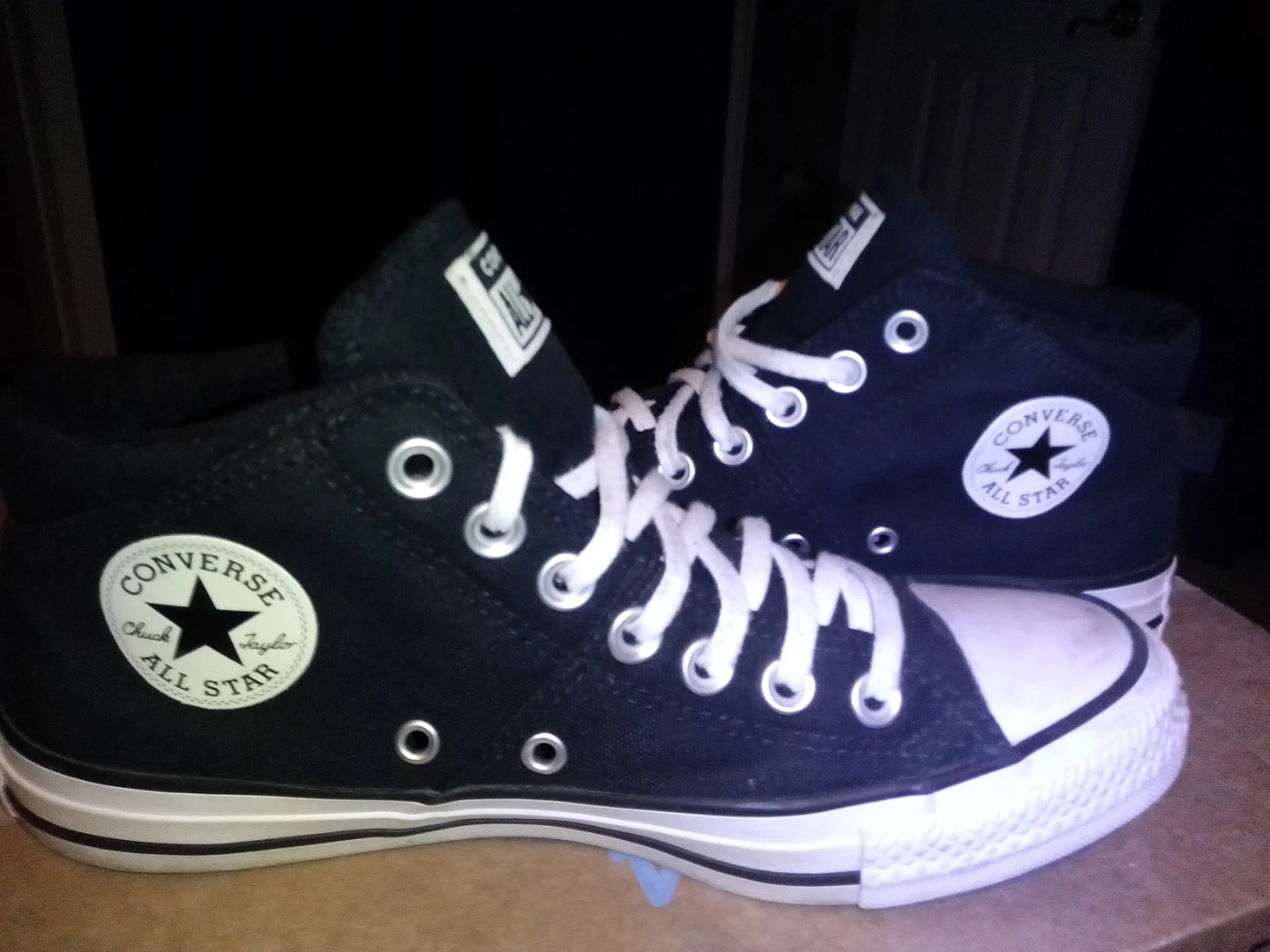 Converse Chuck Taylor All Star Mid Top Shoes Black US Women's 8