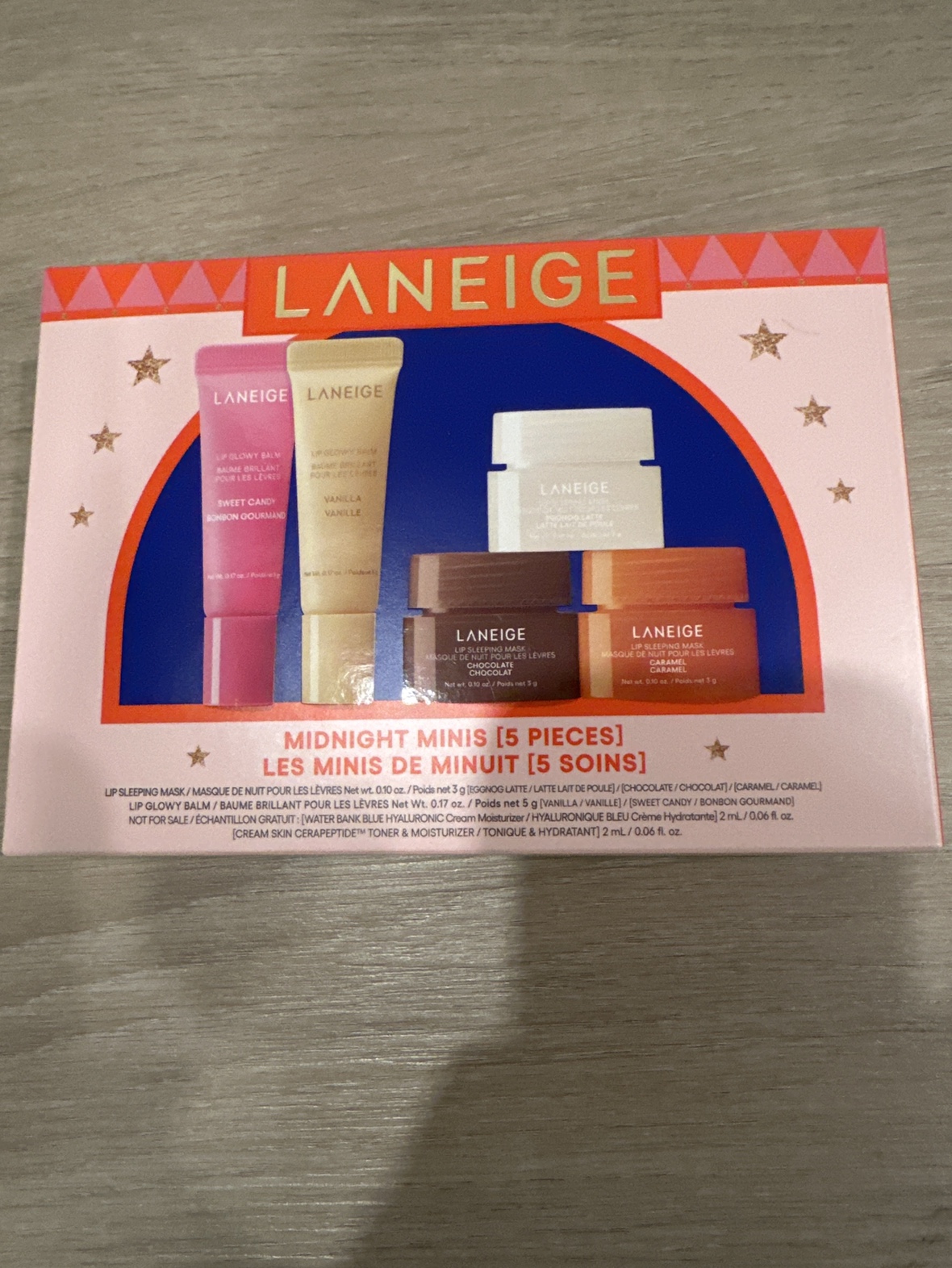 Laneige Midnight Minis 5 Piece Lip Sleeping Mask Set