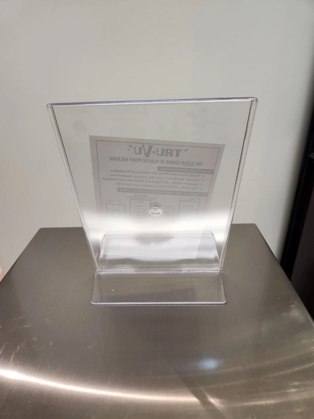 TRU-VU Clear Plastic Print Holder - photo 3