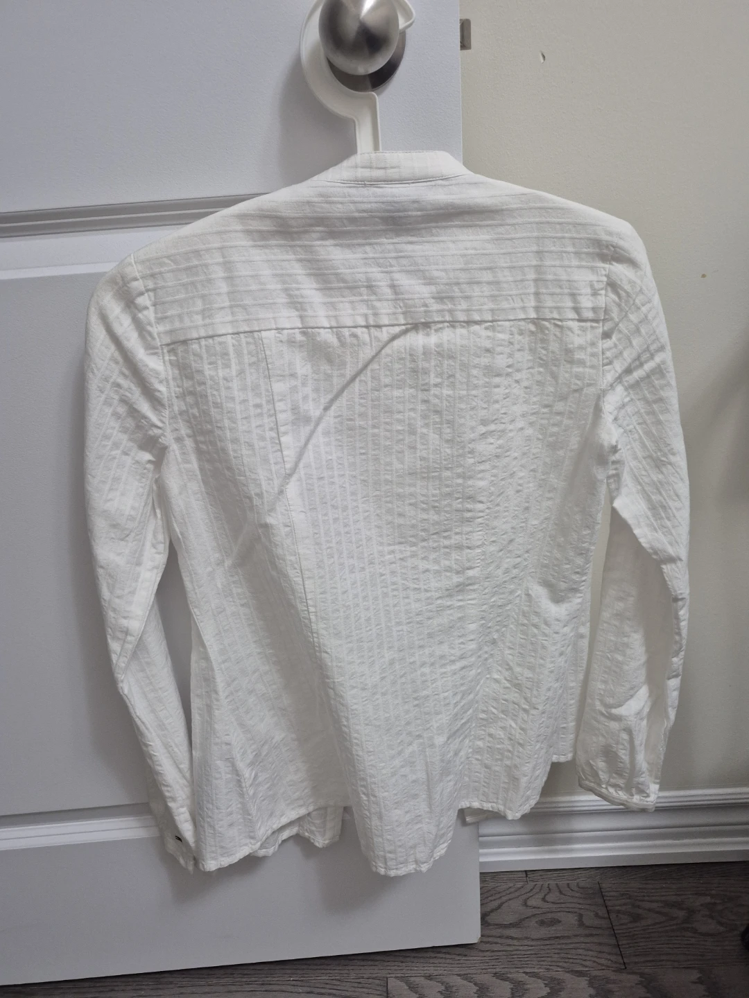 TOMMY  HILFIGER White Ruffle Front Blouse - photo 2