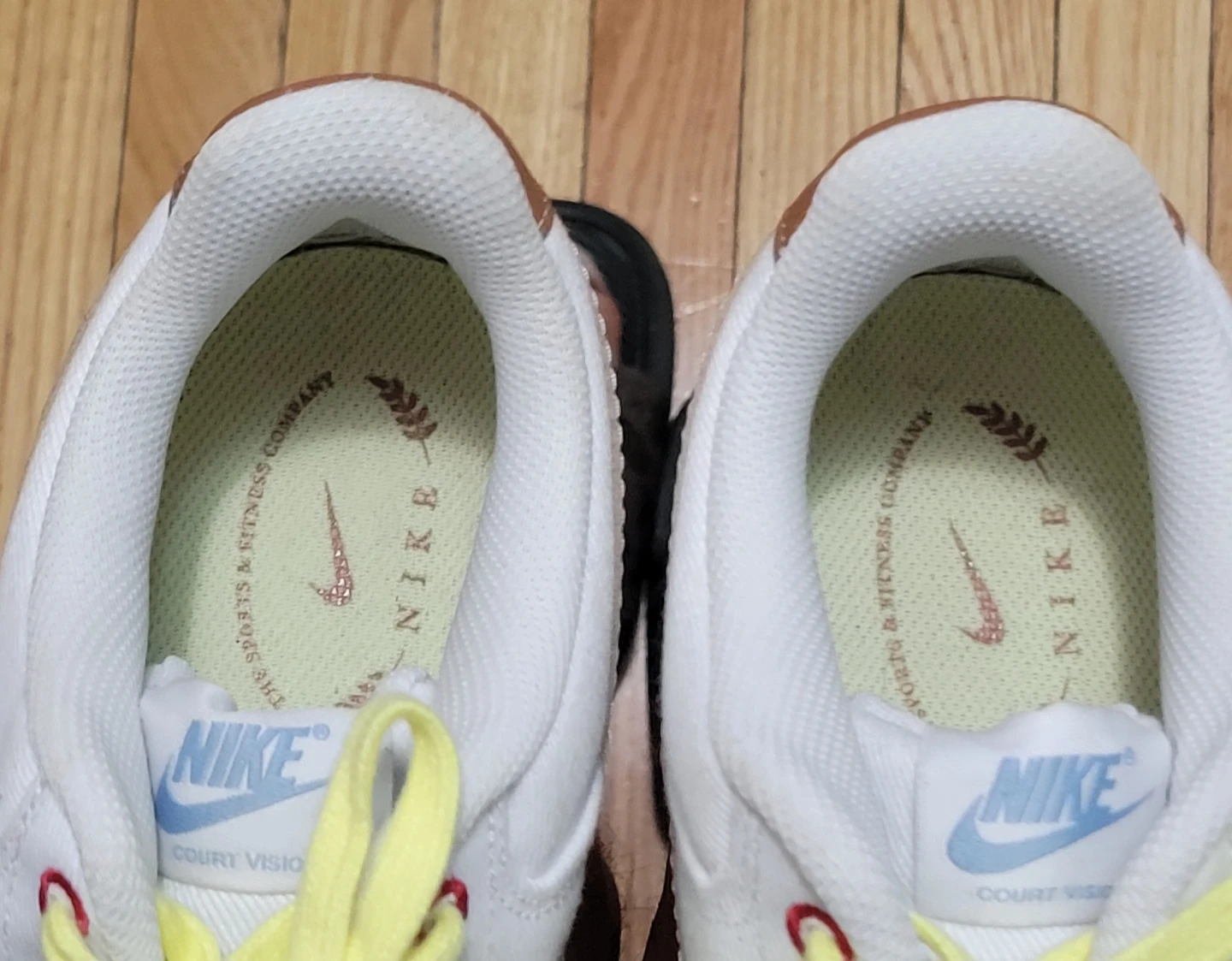 Nike Court Vision Low White Yellow Size US 10.5 - photo 2