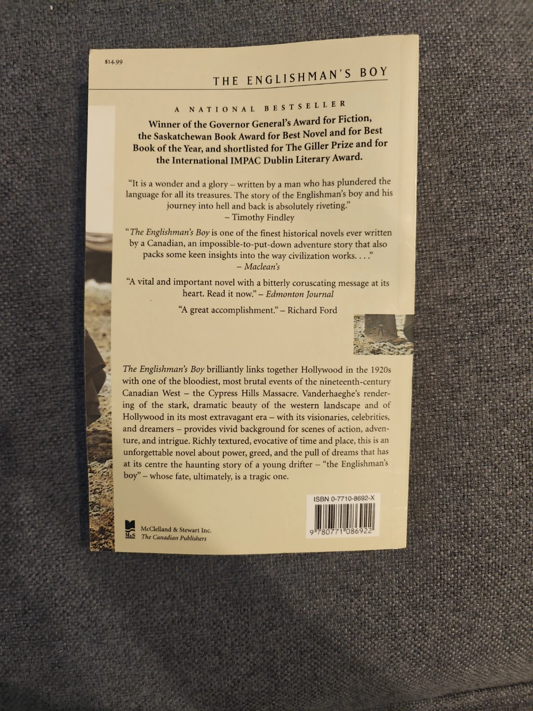 The Englishman's Boy by Guy Vanderhaeghe - National Bestseller - photo 2