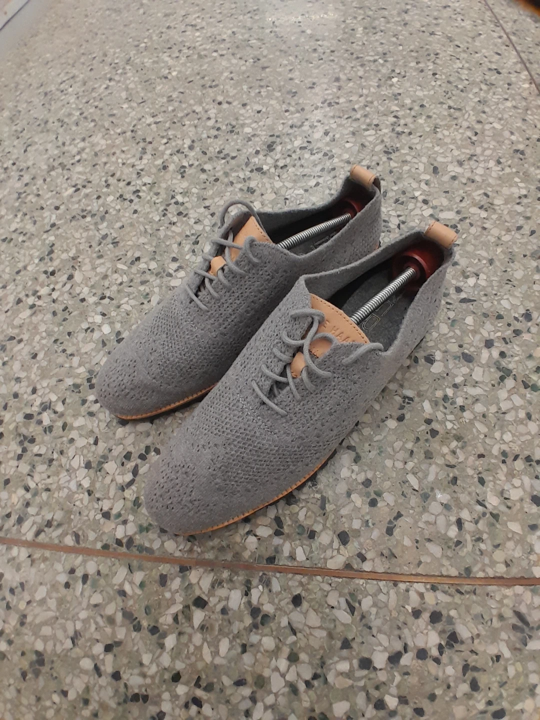 Grey Knit Dress Shoes Men's Original Cole Haan Size 10 - photo 4