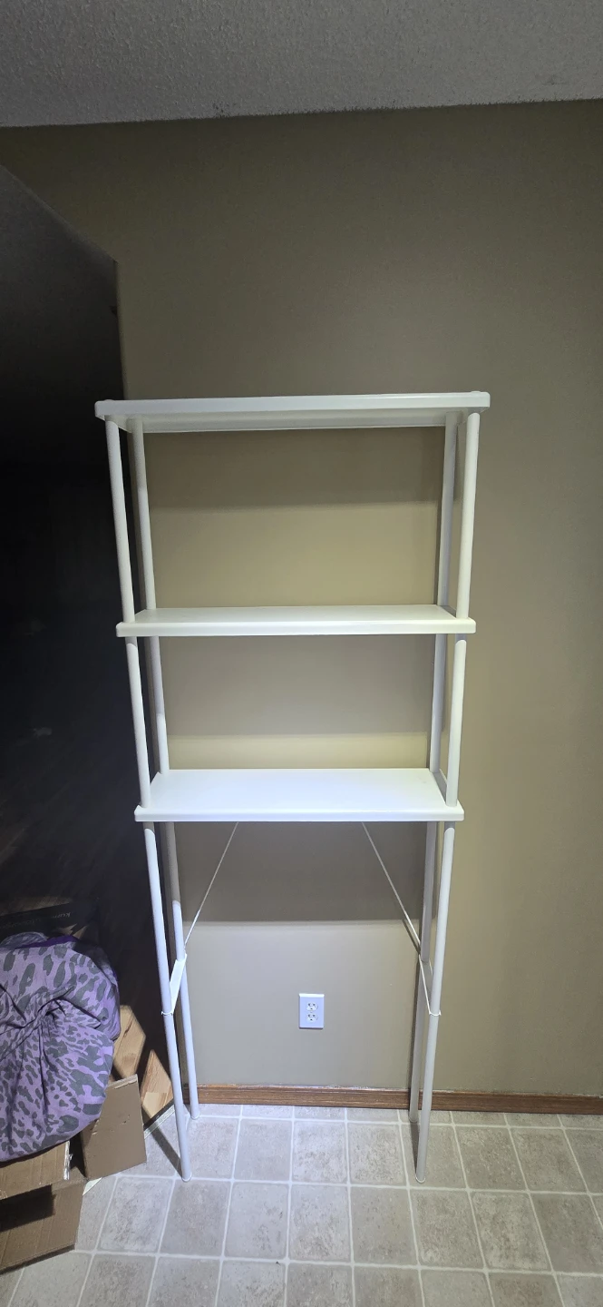 Over toilet White 3-Tier Shelf Unit