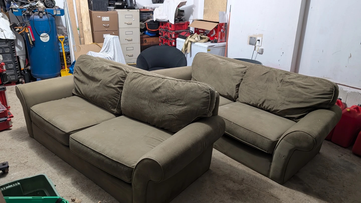 Taupe Loveseat Sofa - photo 4