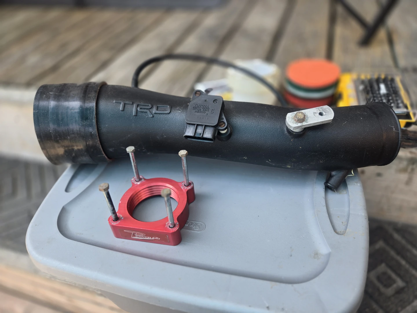 TRD Cold Air Intake Tube with PowerAid Throttle Body Spacer