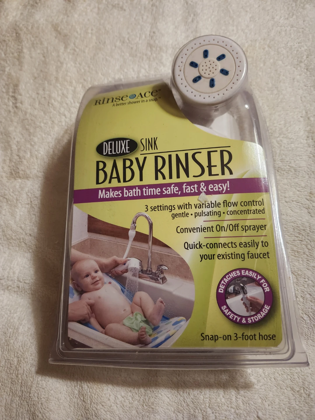 NEW BATH BABY RINSER, SINK SHOWER w/ Hose - photo 3