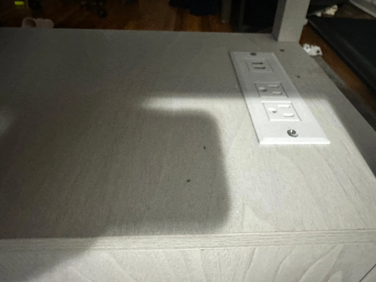 End Table with Built-in Power Strip and USB Ports - photo 4