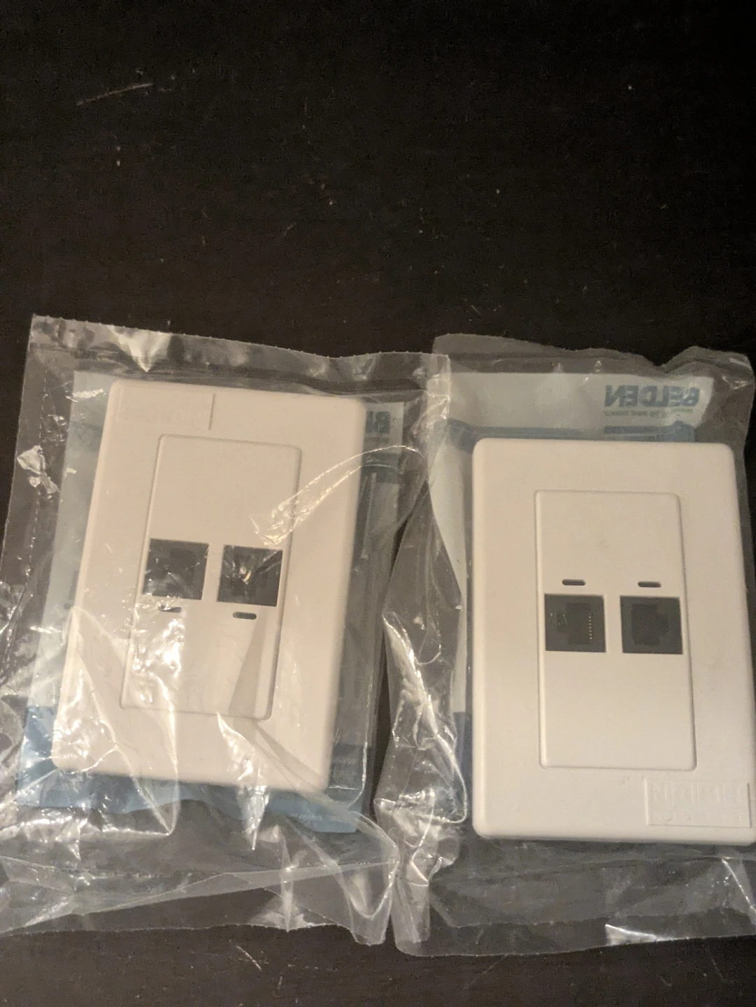 Belden 2-Port Keystone Wall Plates