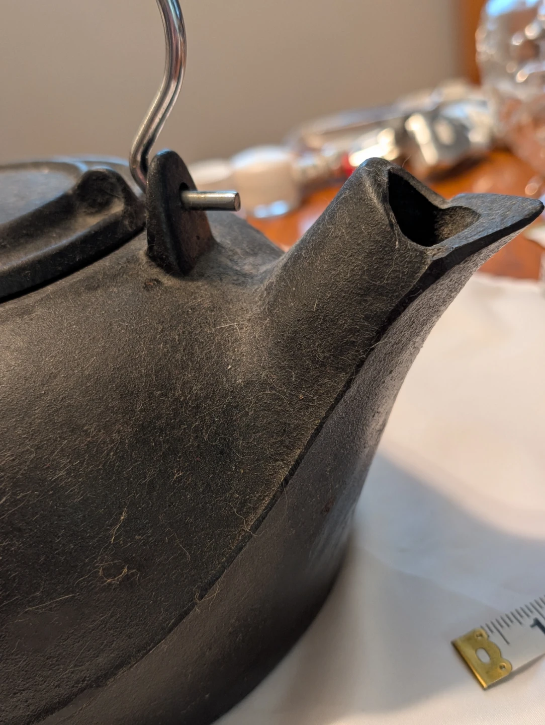 Vintage Cast Iron Kettle for Wood Stove - photo 3