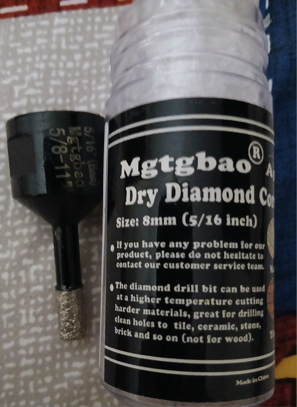 Mgtgbao Dry Diamond Core Drill Bit 8mm (5/16 inch) - photo 2