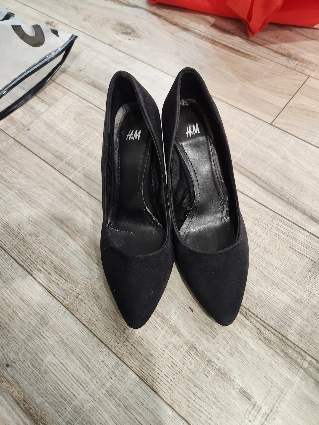 H&M Black Suede Pumps size 5