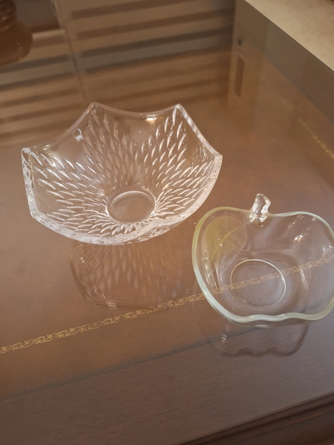 Two Glass Serving Bowls