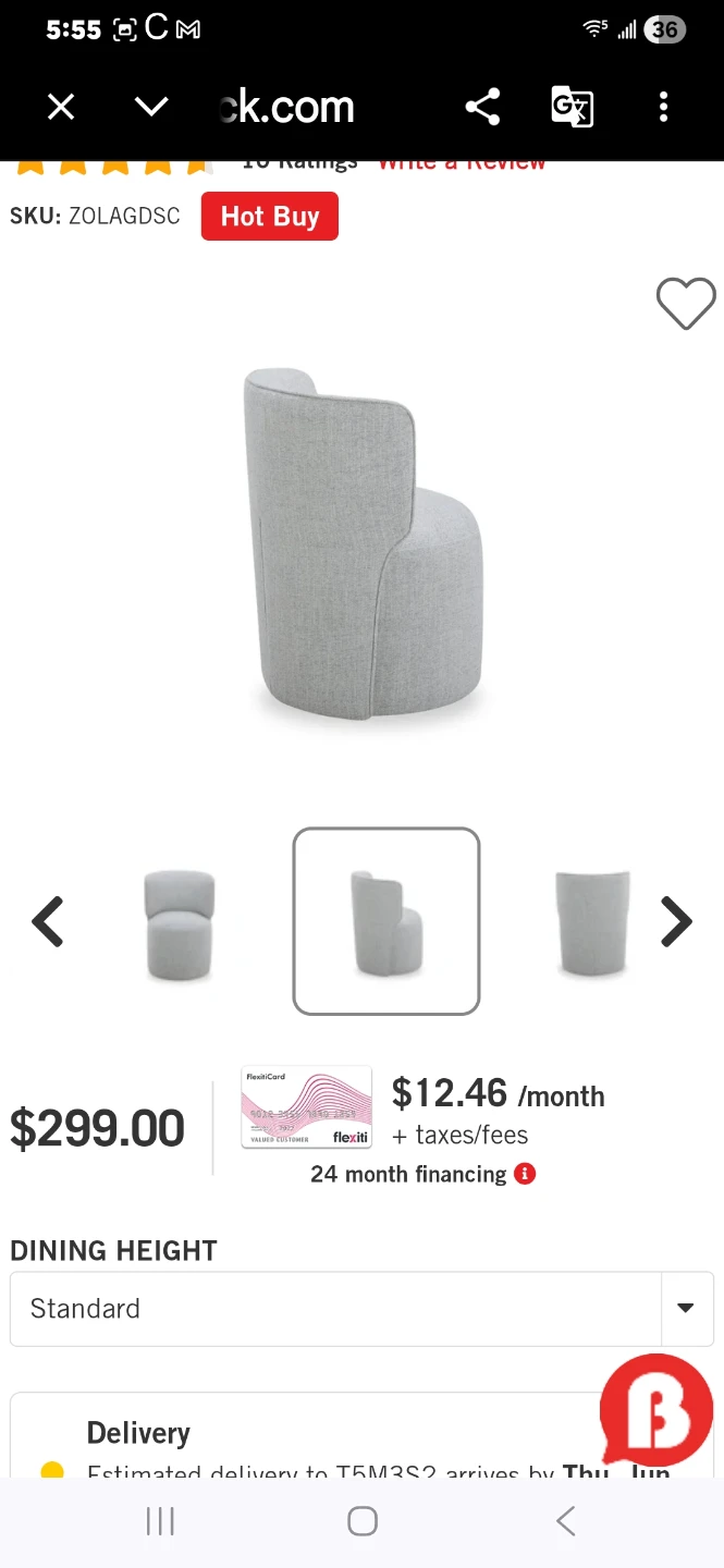 Grey Upholstered Accent Chair - photo 4