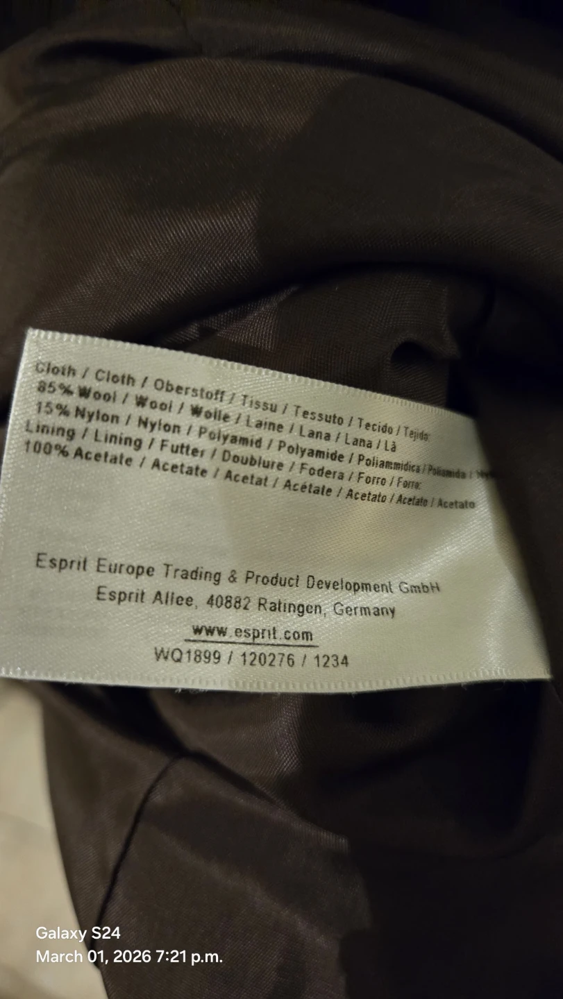 Esprit Women's Wool Blend Coat - Size M - photo 4