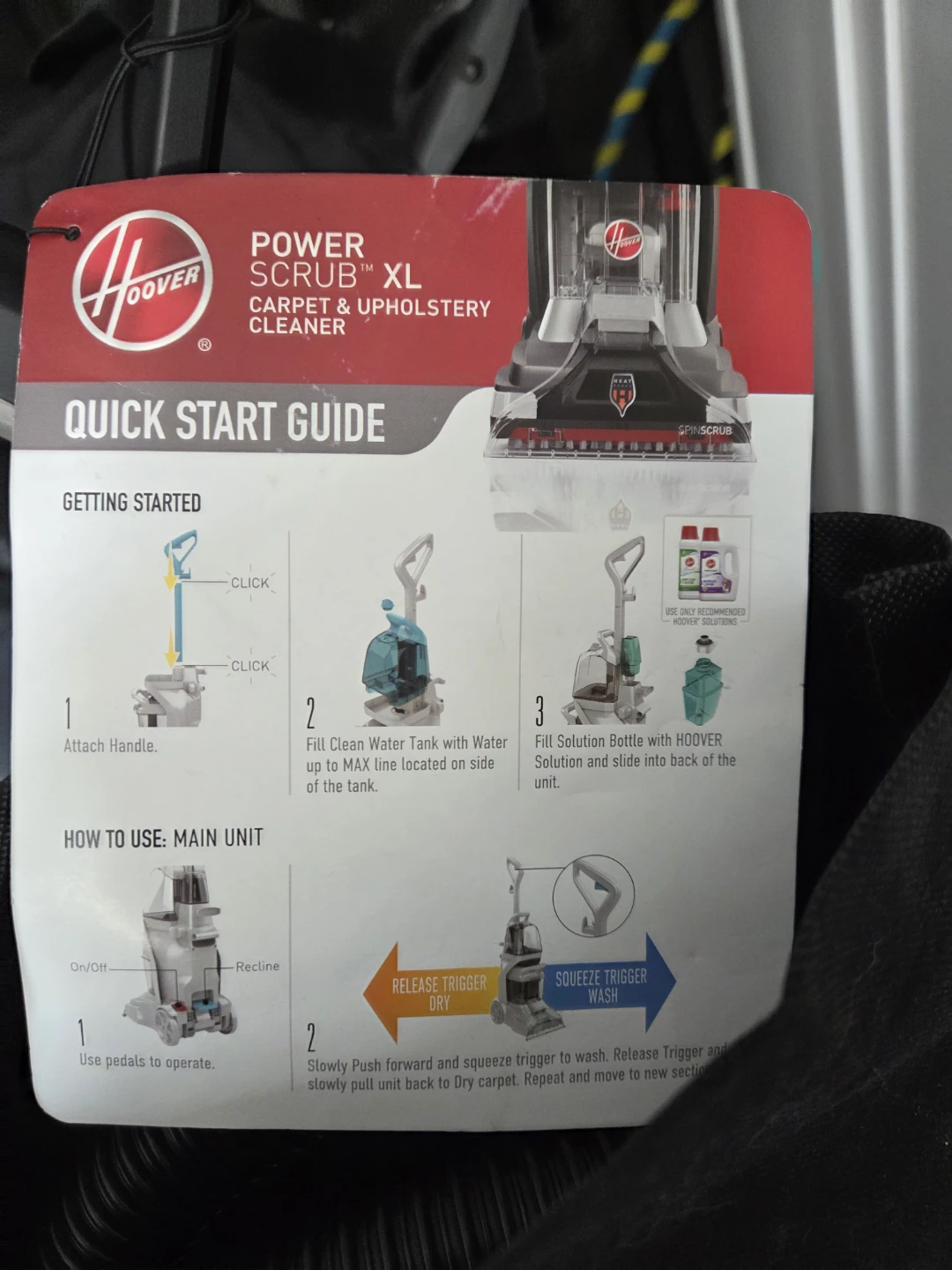 Hoover Power Scrub XL Carpet & Upholstery Cleaner - photo 5