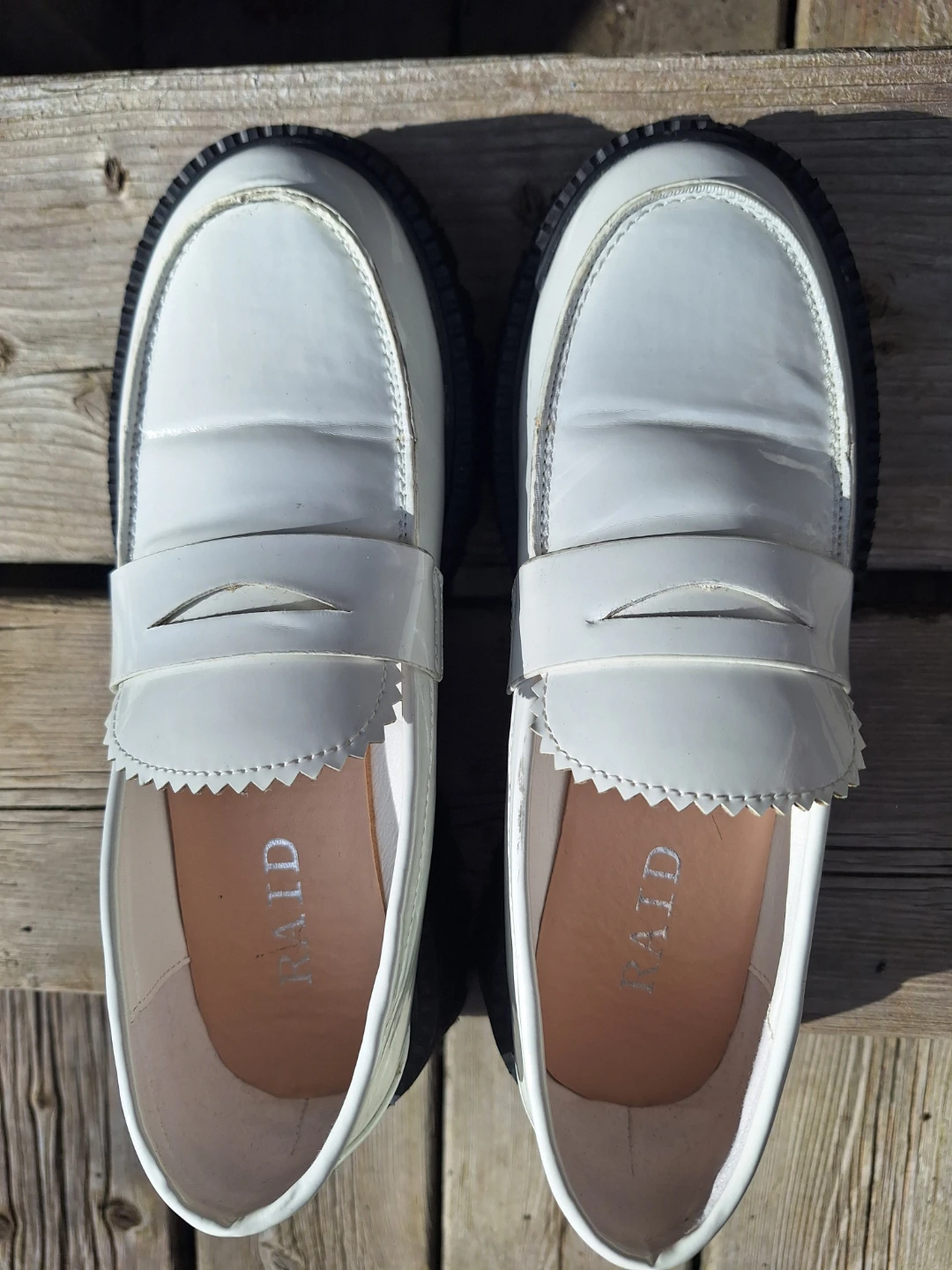 White Platform Loafers - Size 37 - photo 3