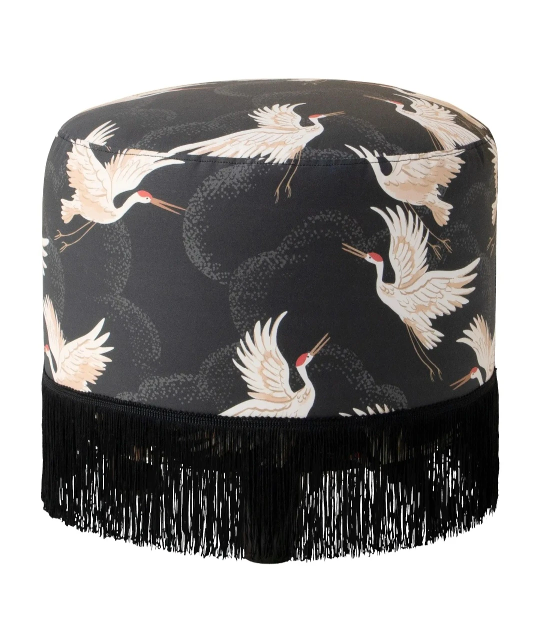 Cloth & Co. Simone Ottoman - Crane Flock Ink