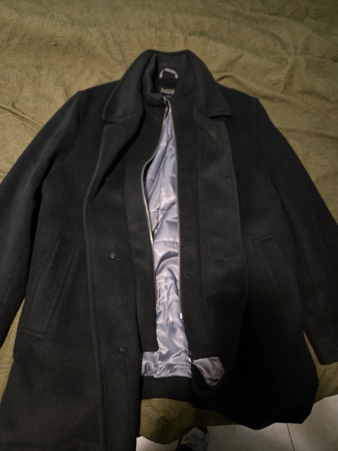 Alfred Sung Black Wool Blend Winter Coat XL - photo 4