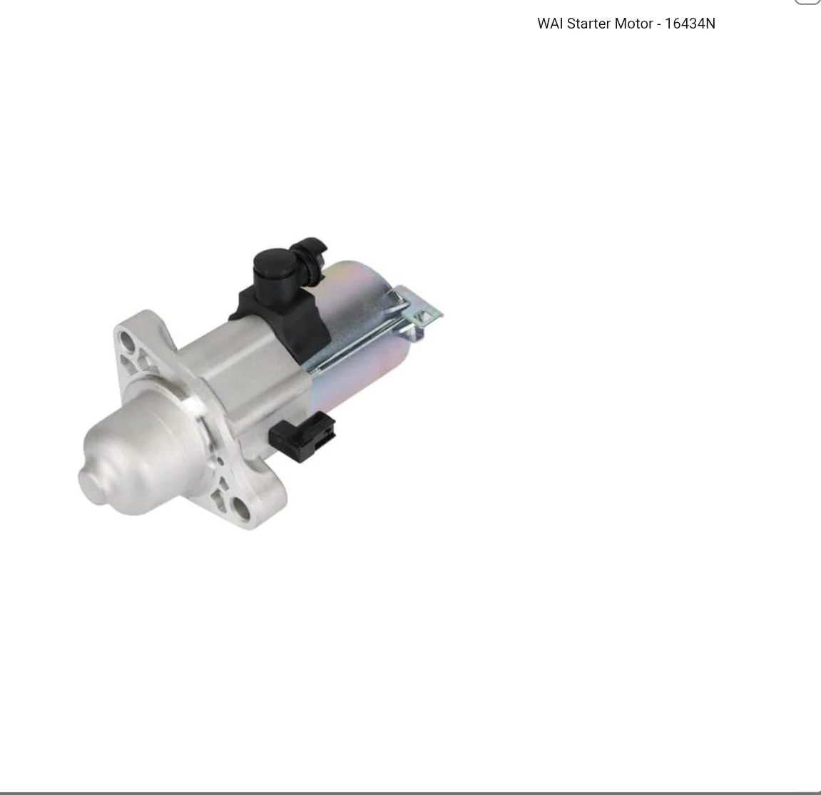 WAI Starter Motor - 16434N - photo 5