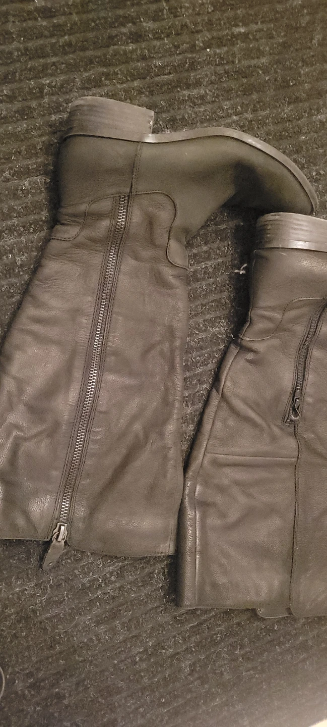 ALDO Women's Black Leather Knee-High Boots Size 7 UK - photo 2