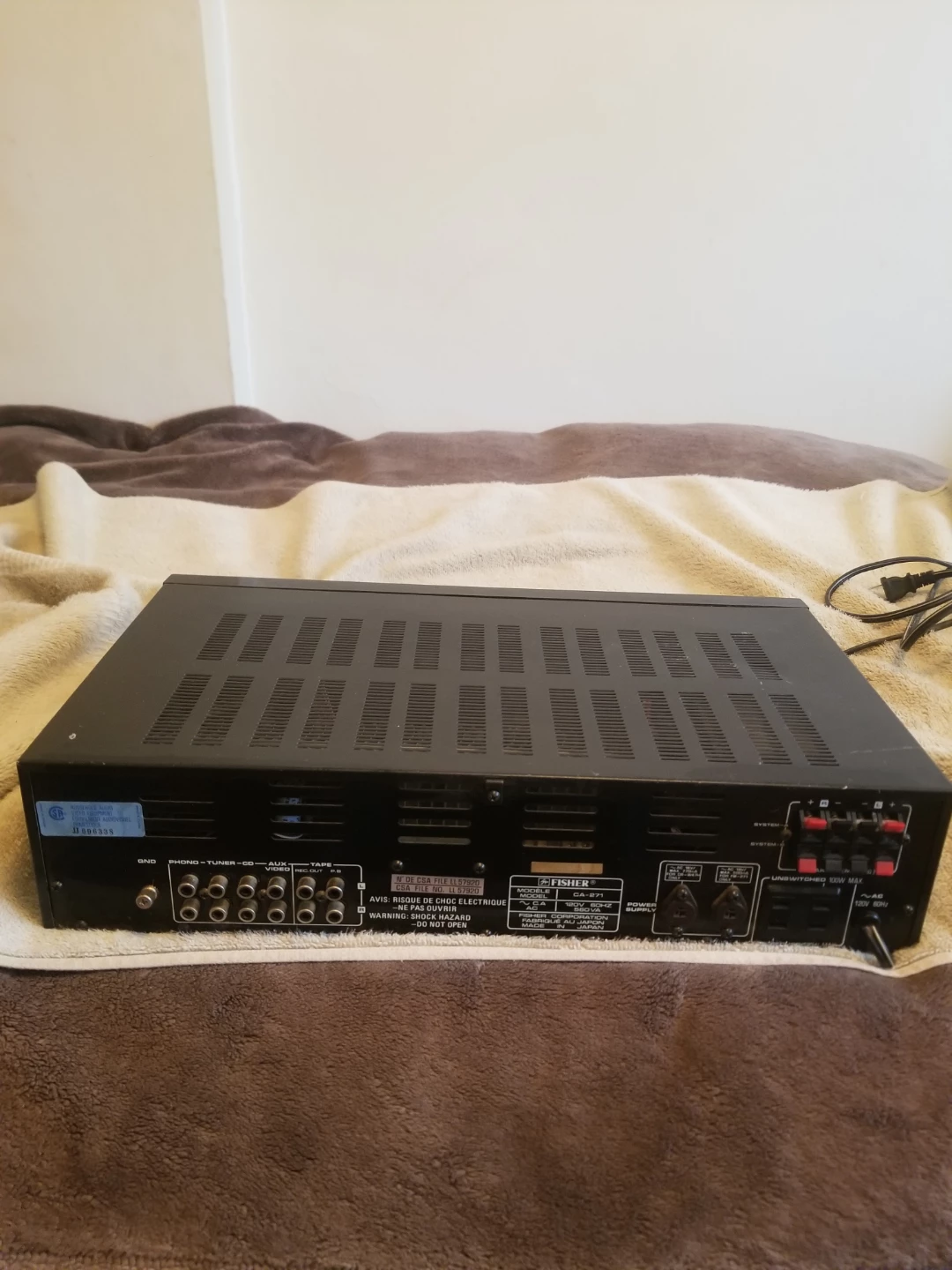 Fisher CA-271 Integrated Stereo Amplifier - photo 4