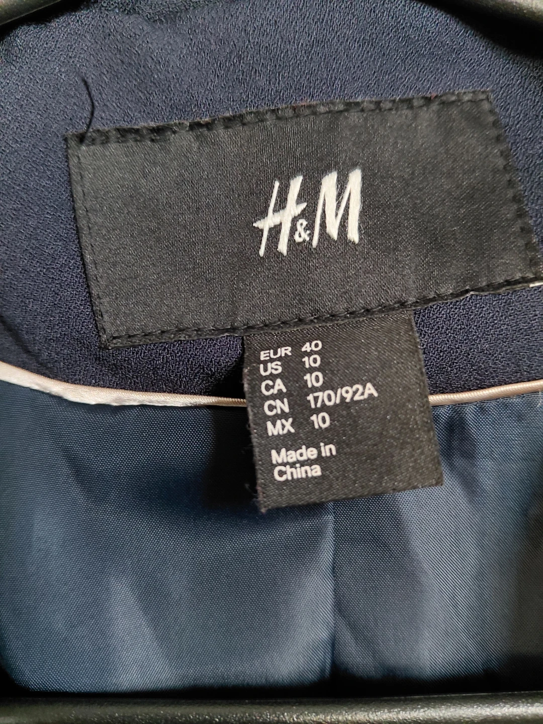 H&M Navy Blue Blazer - Size 10 - photo 3