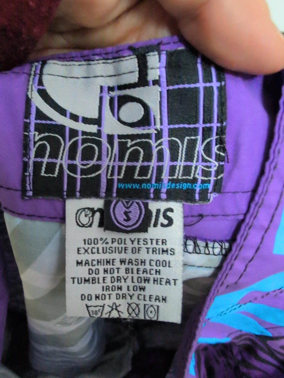 Nomis Board Shorts Purple Zebra Print - photo 5