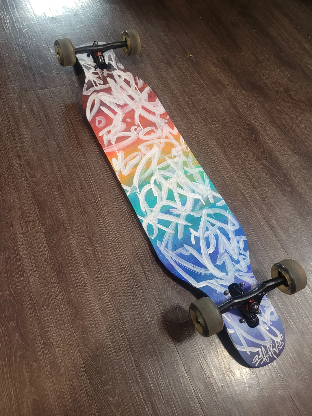 Wiisham Custom Painted Longboard