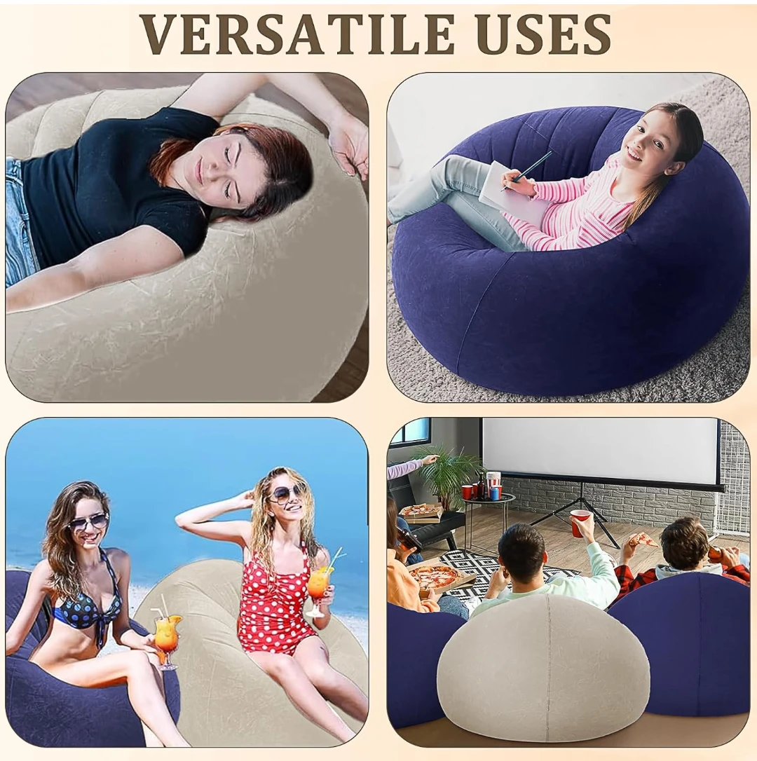 Intex Inflatable Beanless Bean Bag Chairs (Set of 2) - photo 3