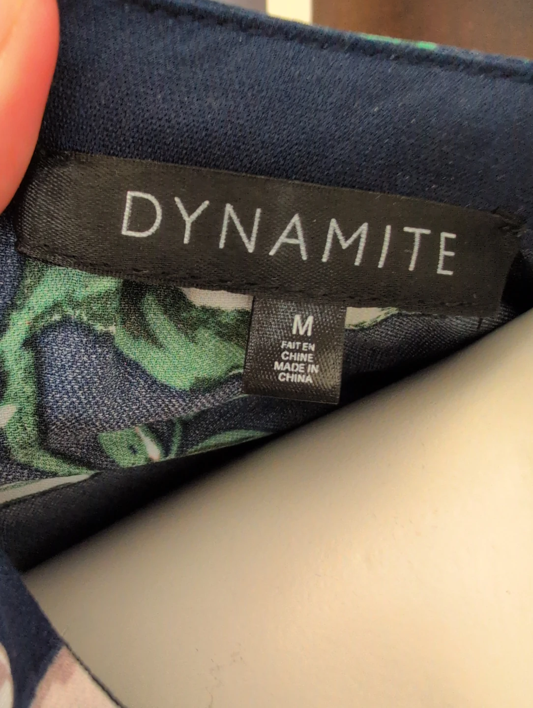 Dynamite Blue Floral Dress Size M - photo 5