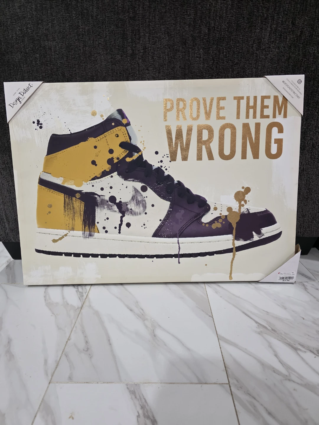 Sneaker Canvas Wall Art with Rhinestones - photo 2