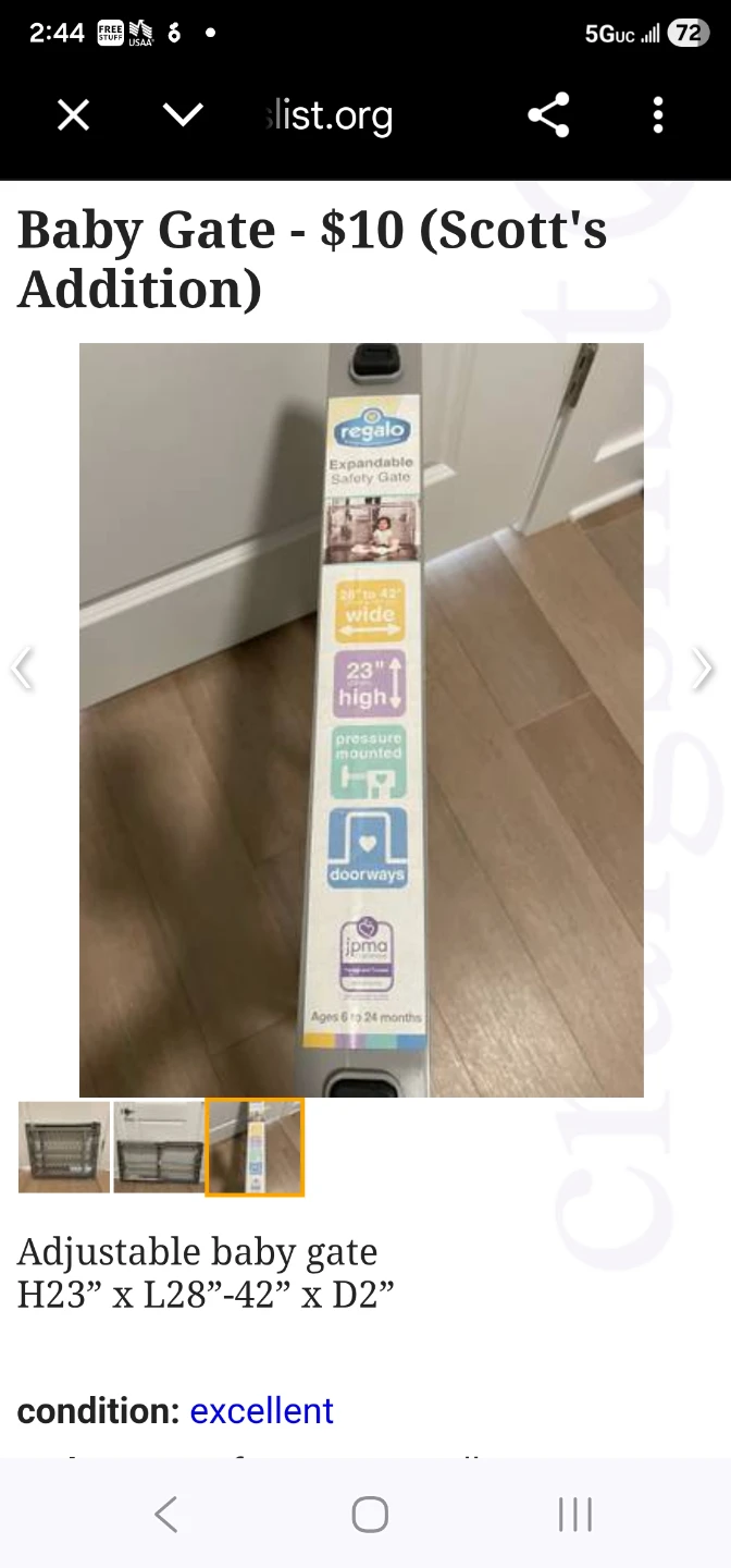 Regalo Expandable Baby Gate - photo 3