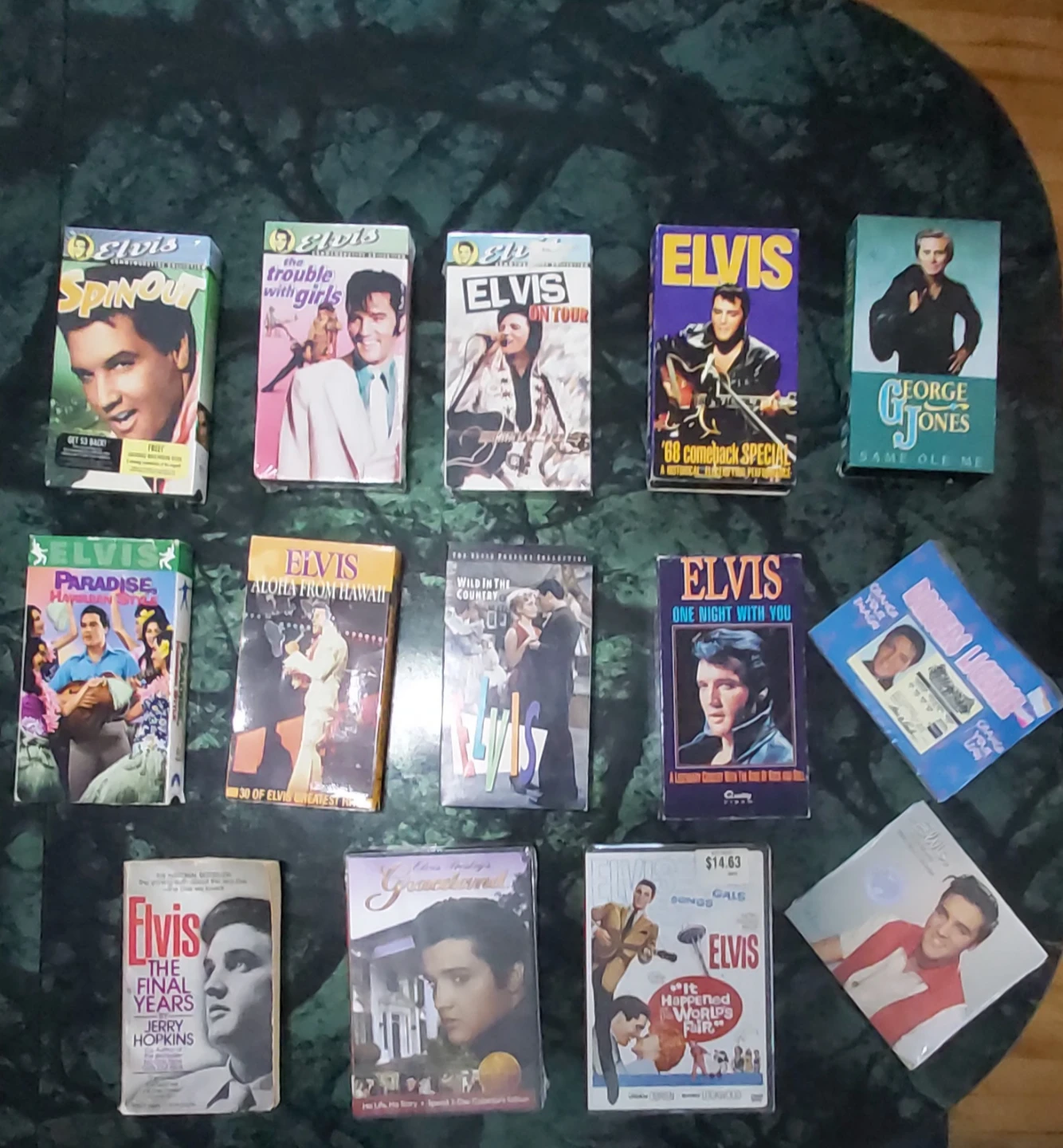 Elvis Presley vhs, DVD collectibles bundle