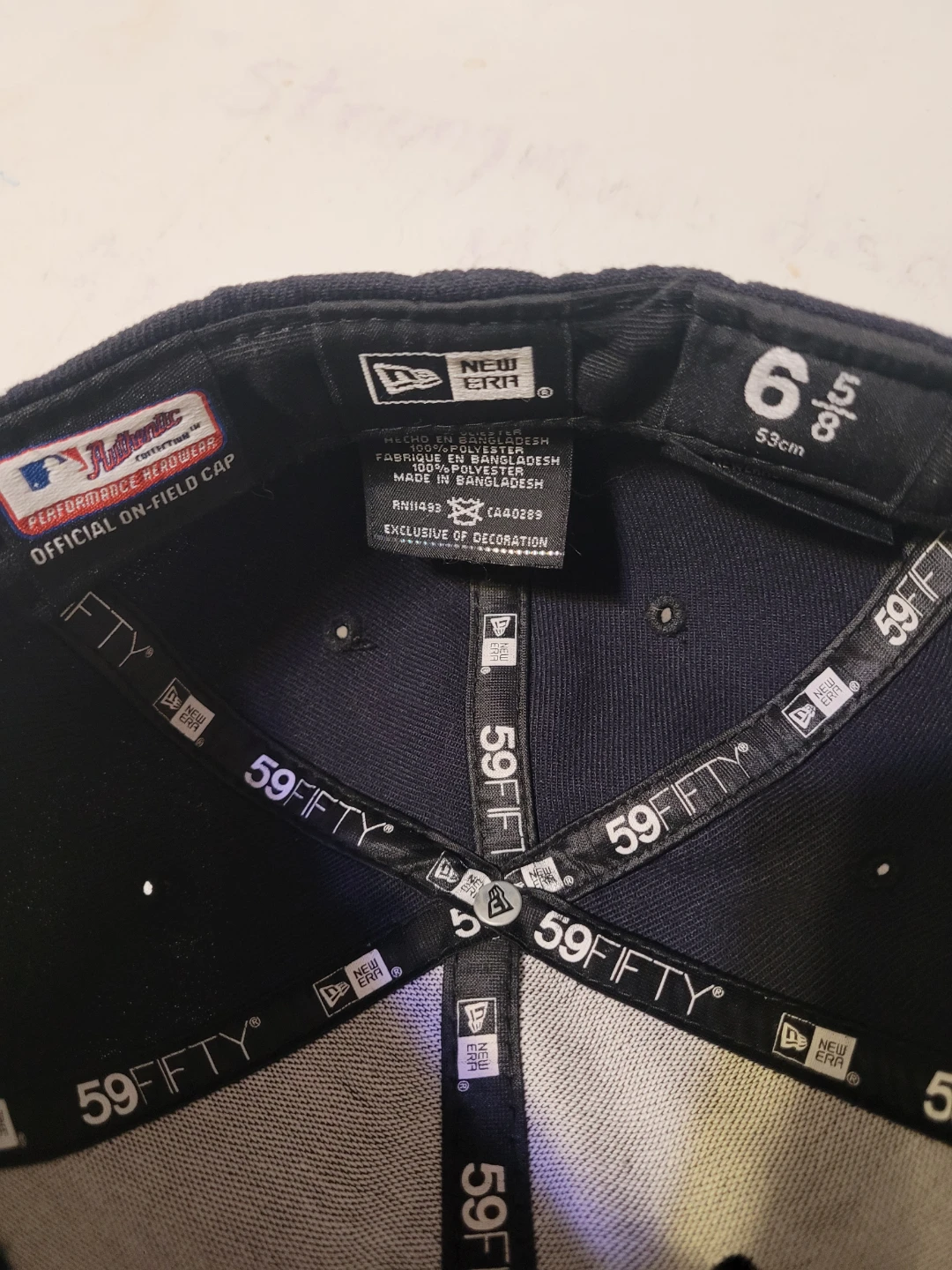 New Era New York Yankees 59FIFTY Fitted Hat Size 6 5/8 - photo 2