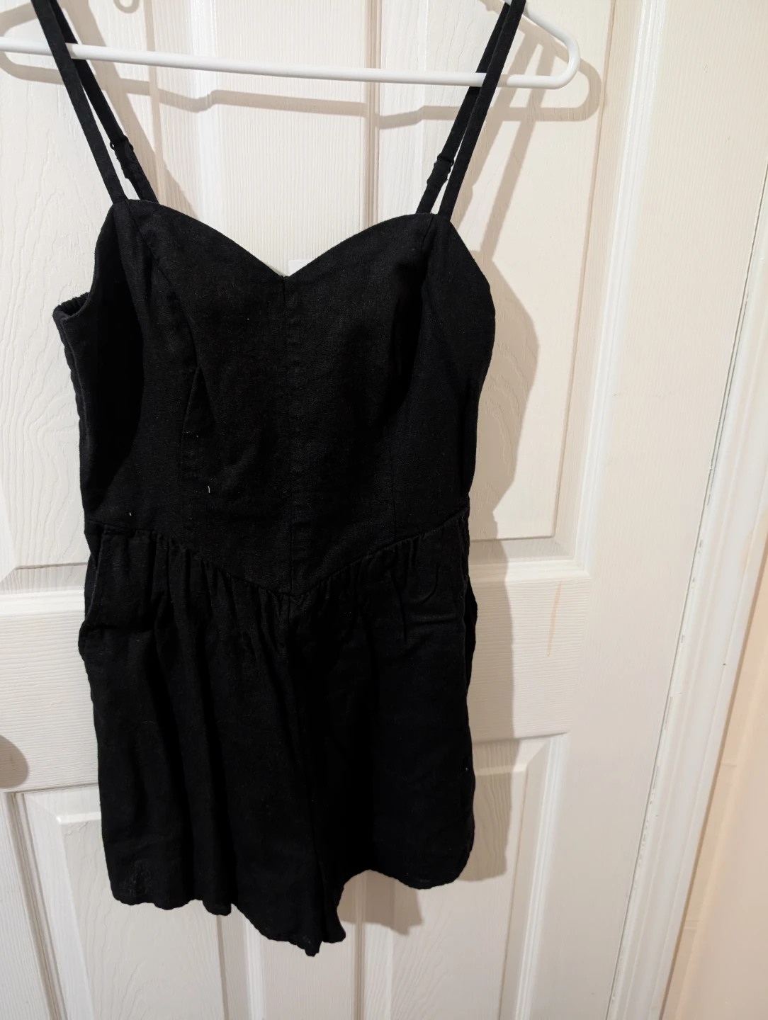 Black romper from Old Navy