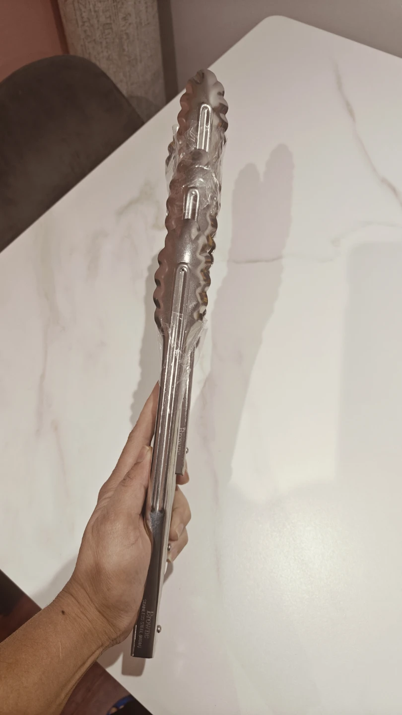 Stainless Steel Kitchen Tongs Set of 3 - photo 3