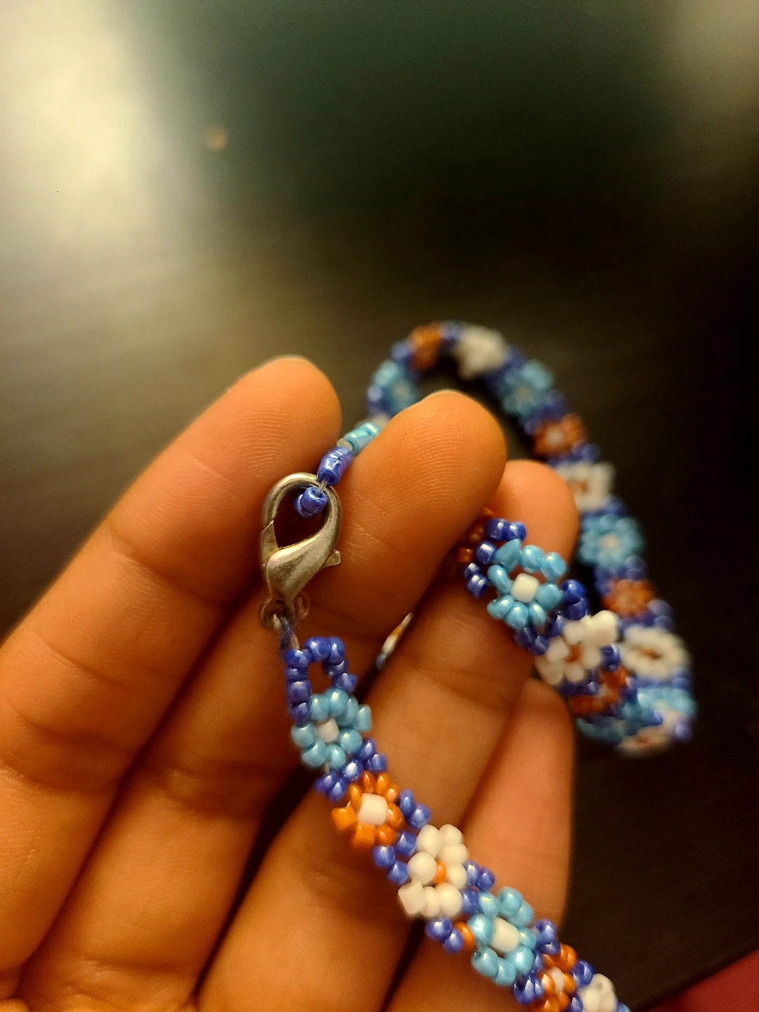Beaded Flower Choker Necklace - photo 2