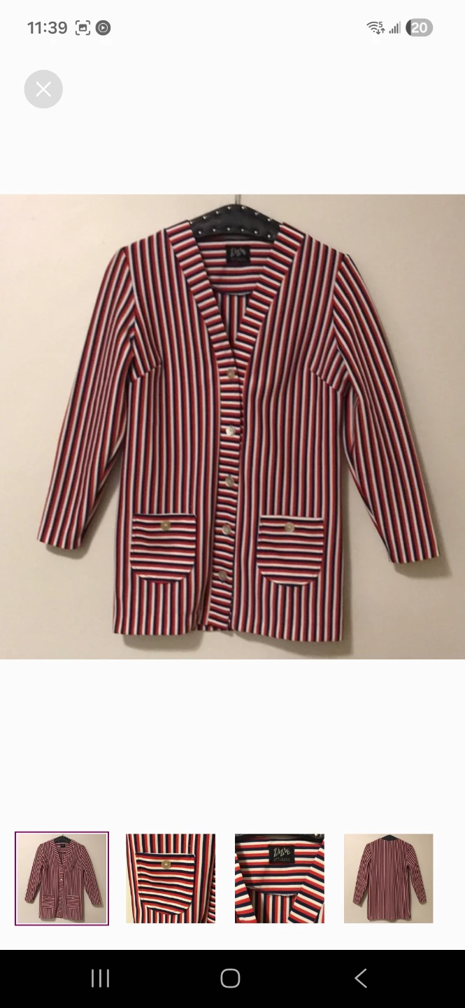 ZAZIE Designed in London Striped Blazer