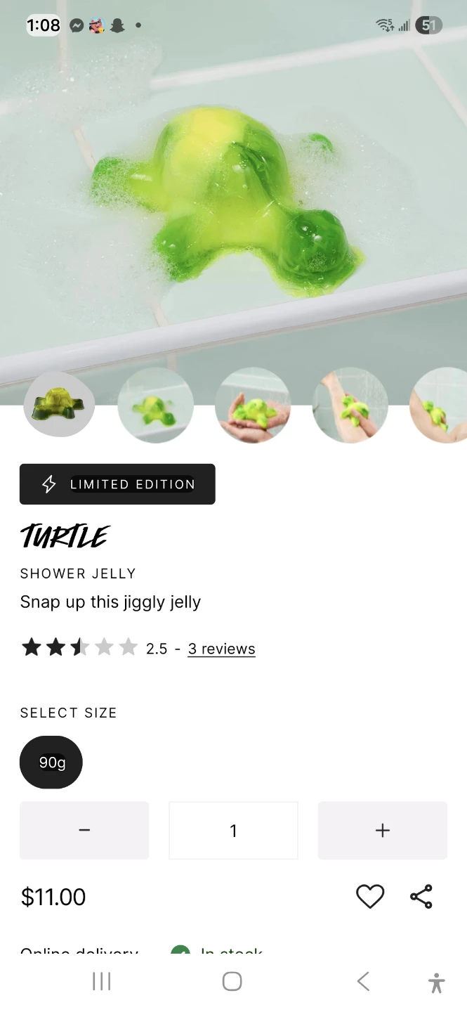 Lush Turtle Shower Jelly (90g)