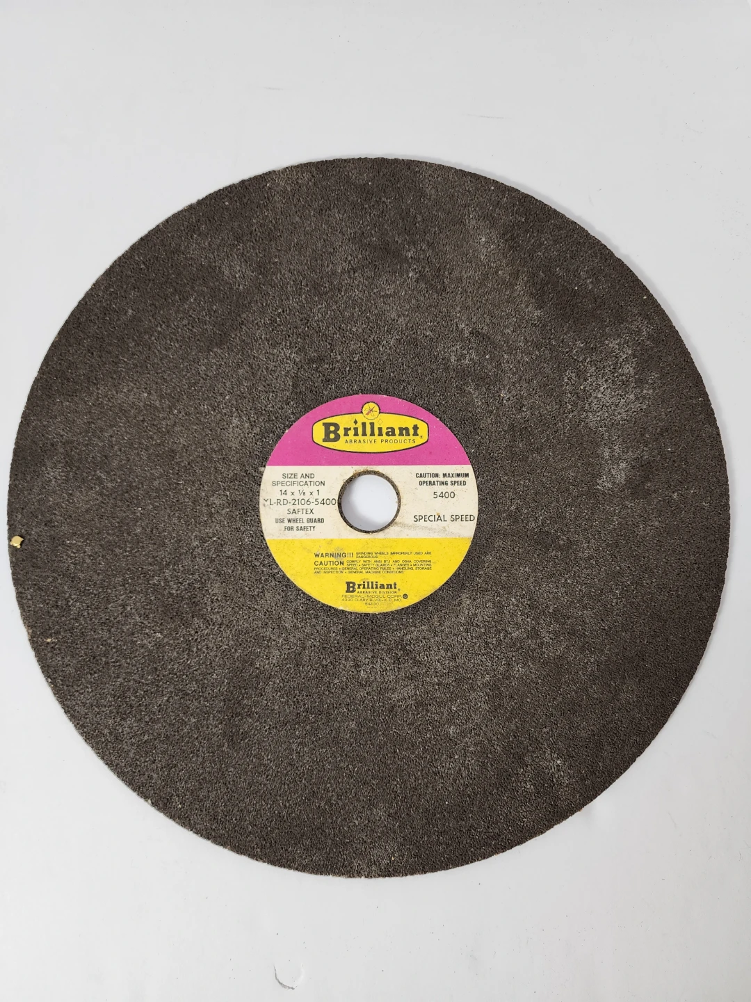 Brilliant Saftex 14" x 1/8" x 1" Abrasive Cutoff Wheel - photo 2