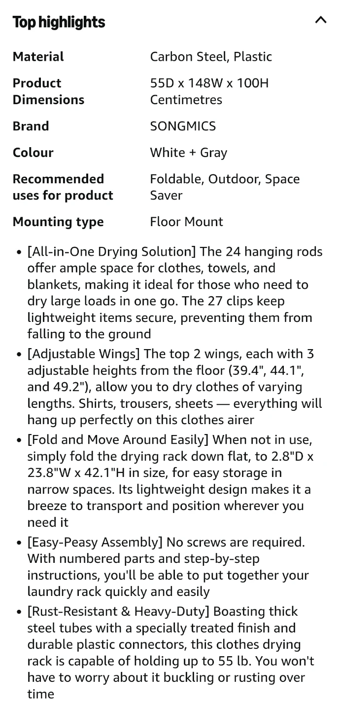 [FREE] Clothes Drying Rack - Foldable - photo 4