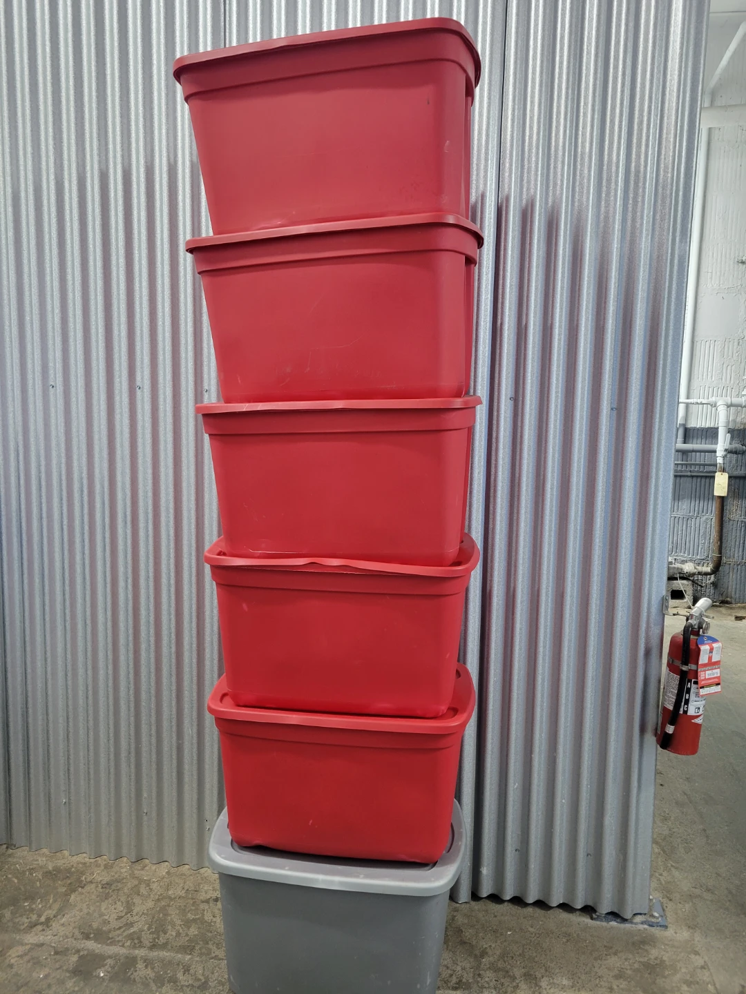 Storage Bins with Lids (Set of 6)