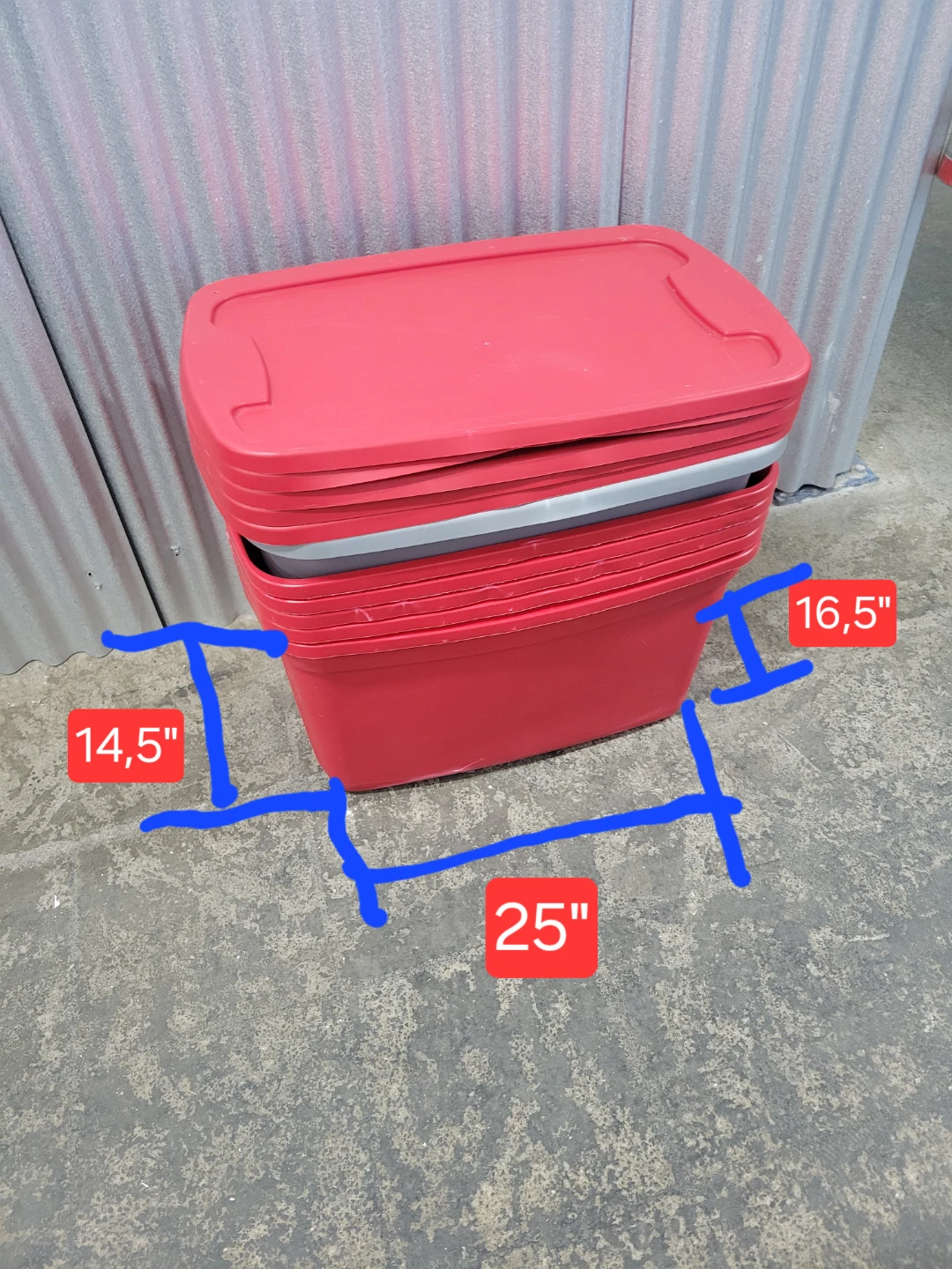 Storage Bins with Lids (Set of 6) - photo 3