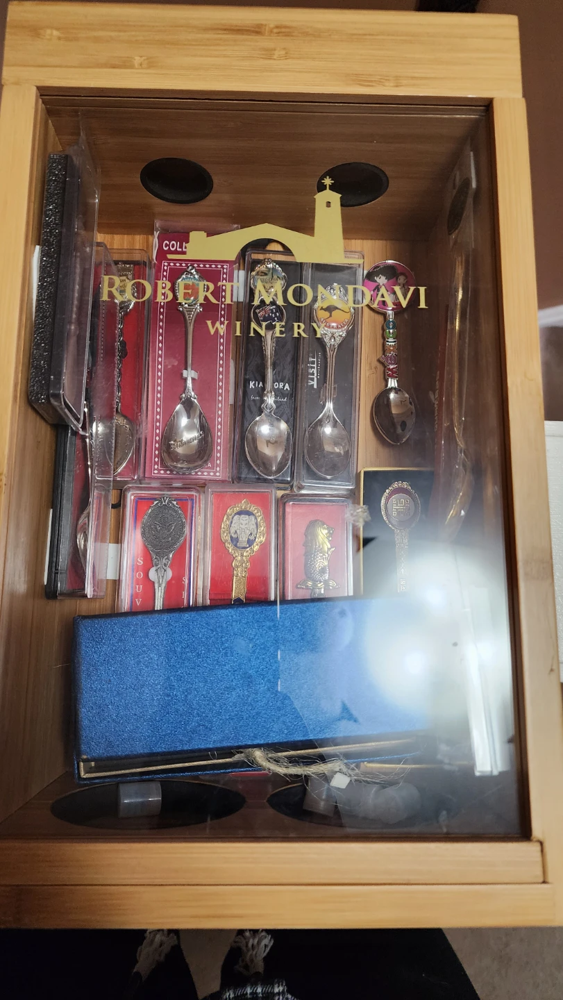 Collectible Souvenir Spoons with Display Case - photo 2