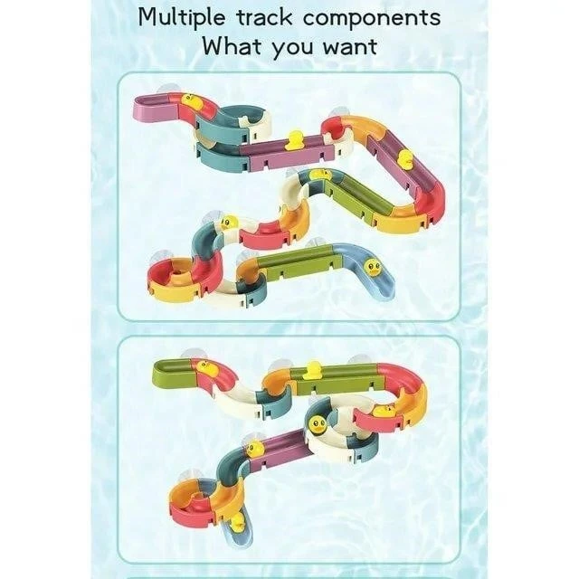 Bath Toy Duck Slide Track Set