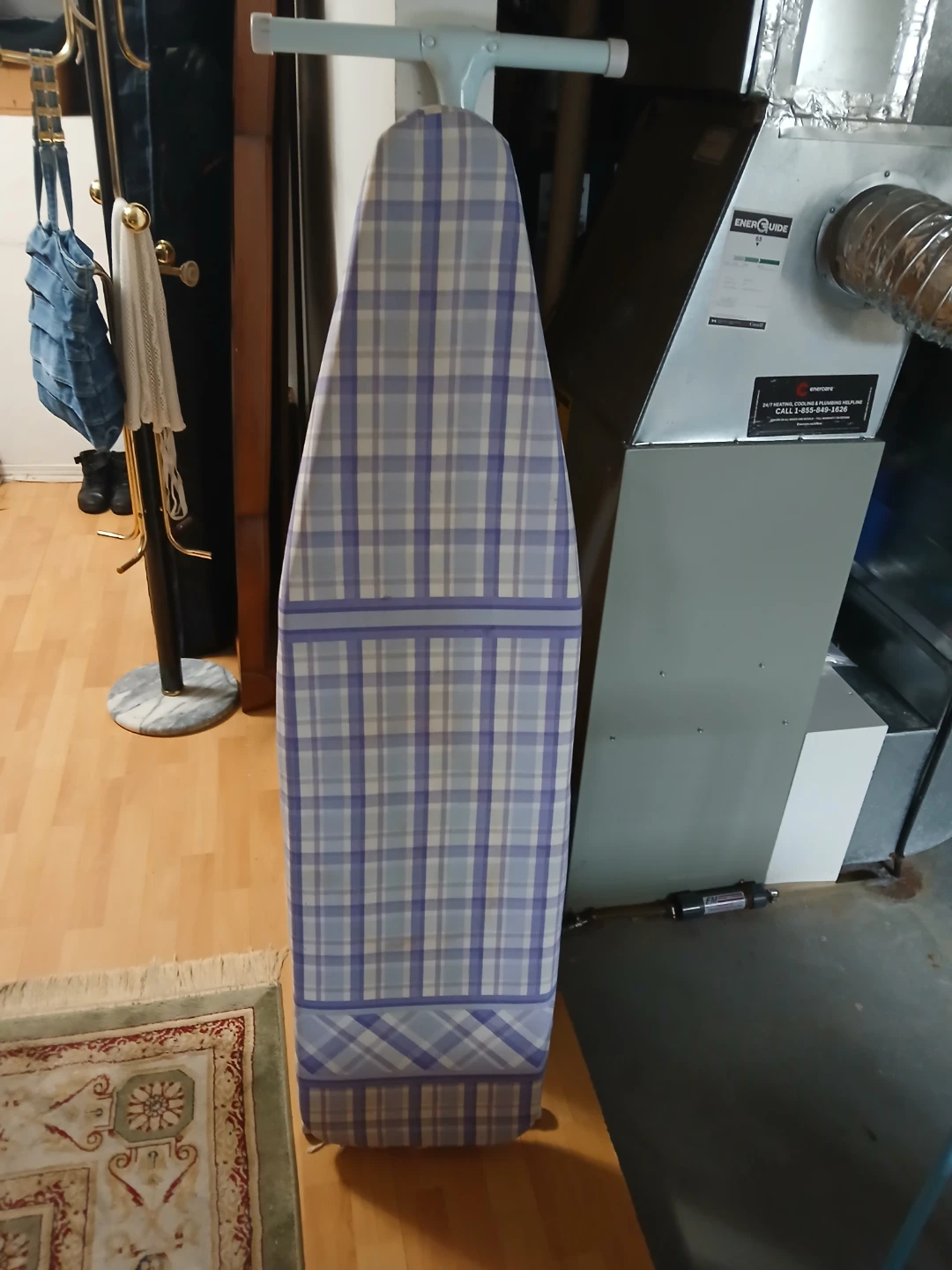 Ironing Board with Plaid Cover