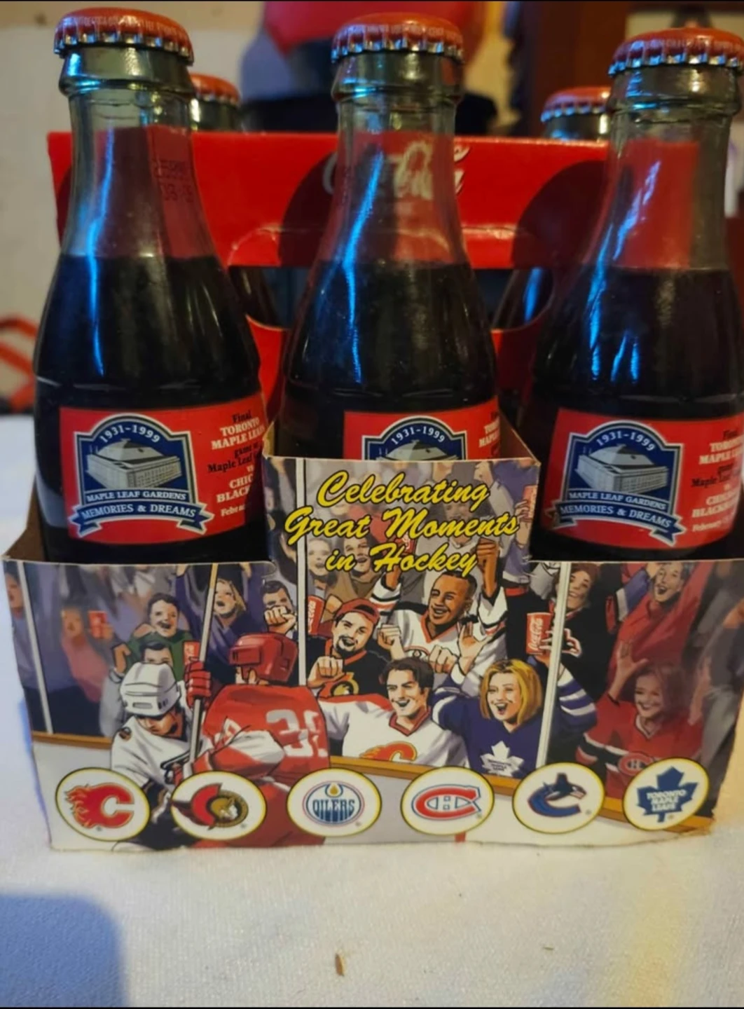 Coca-Cola Maple Leaf Gardens Bottles